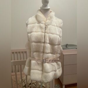 WHBM Faux Fur Vest